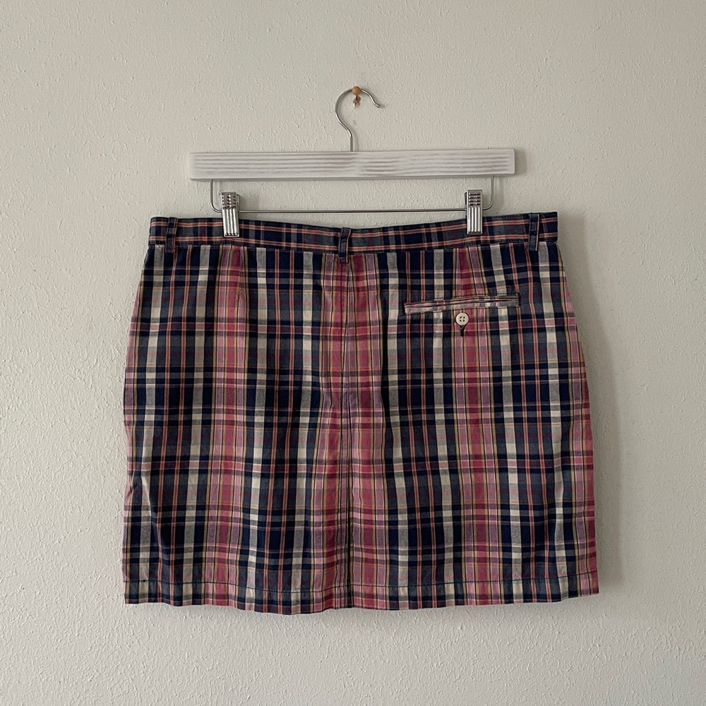 Ralph Lauren Sport Mini Skirt Plaid Faded 
Madras Cotton - Picture 15 of 16